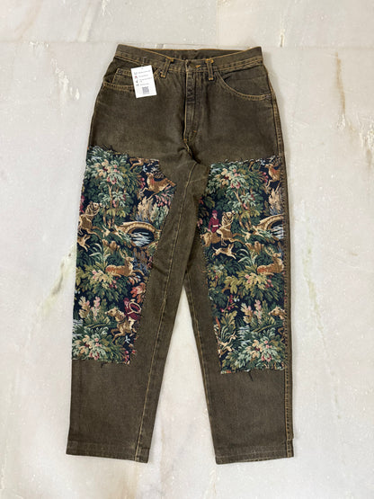 Chef Tapestry Knee Patch Handmade Jeans