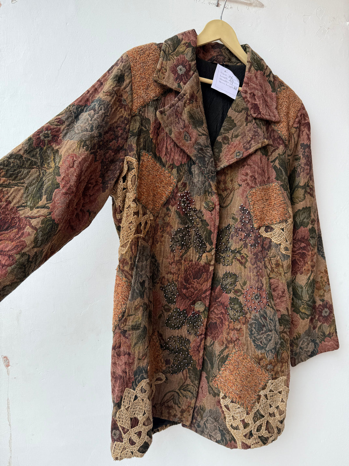 Long Jacquard vintage Jacket