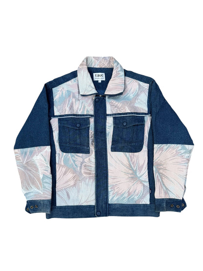 Upcycled Tapestry Denim Jacket