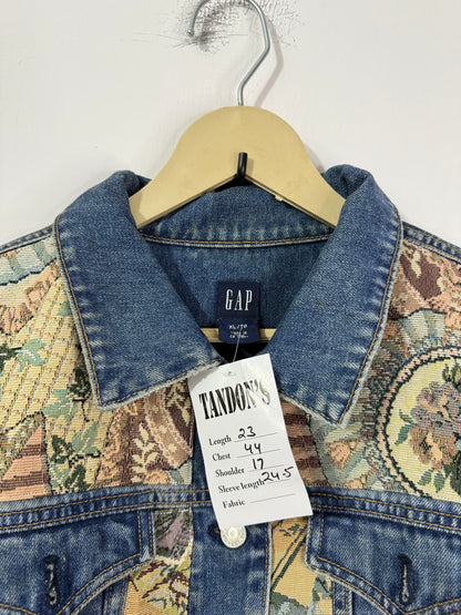 Customised tapestry patch Denim Jacket