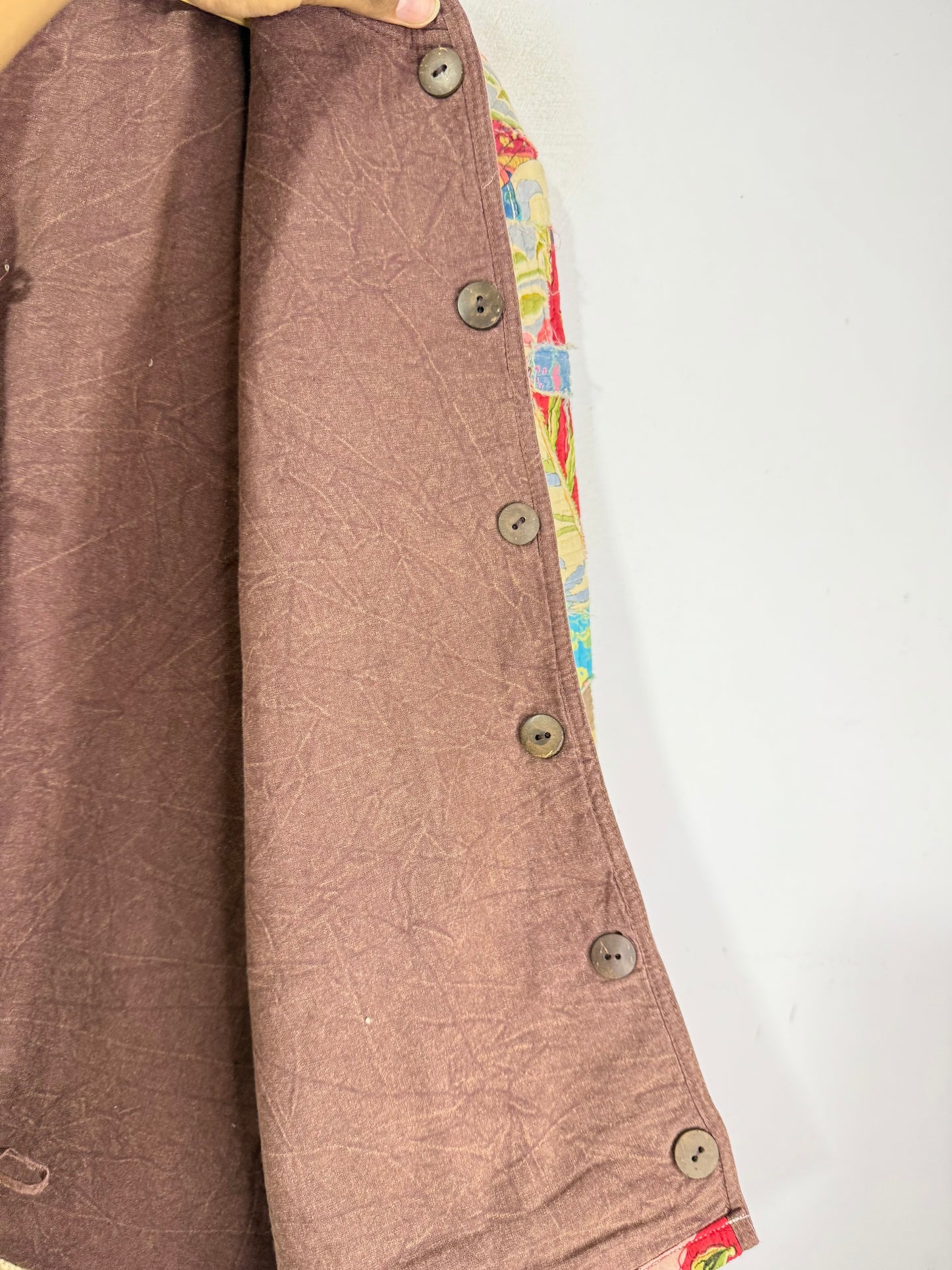 COTTON QUILTED PATCHWORK REVERSIBLE Vintage Jacket