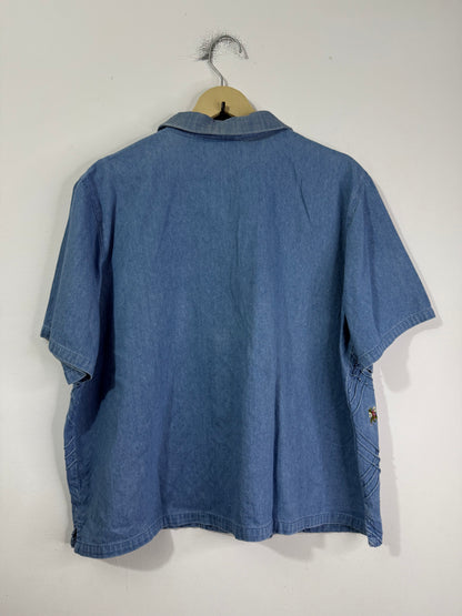 C.L.C Embroidered Denim Shirt