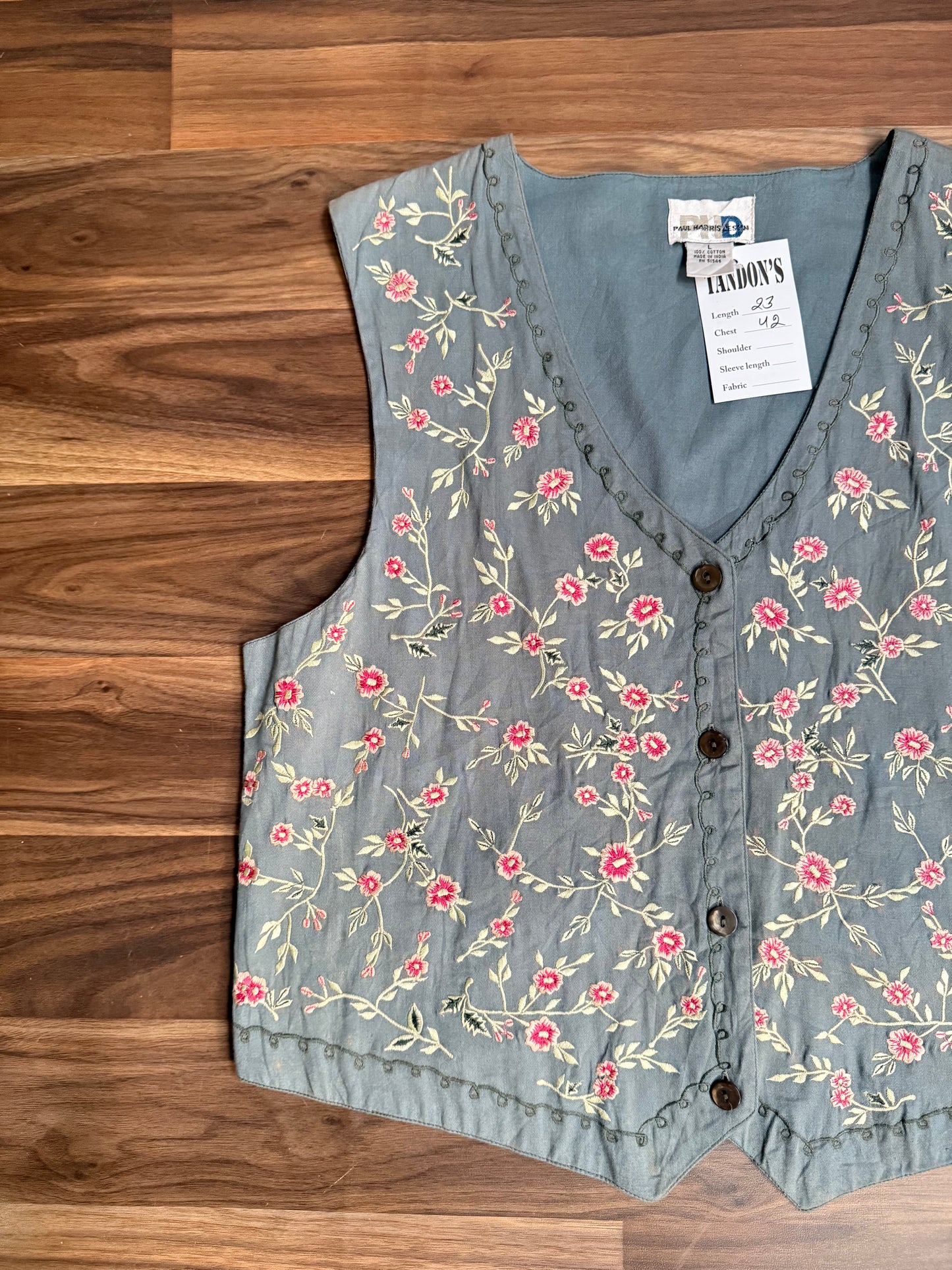 Paul Harris  Embroidered vest