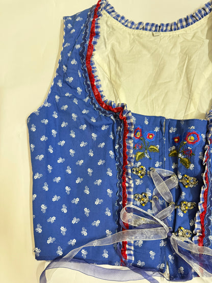 Royal Blue Corset Top