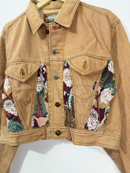 Customised tapestry patch Denim Jacket