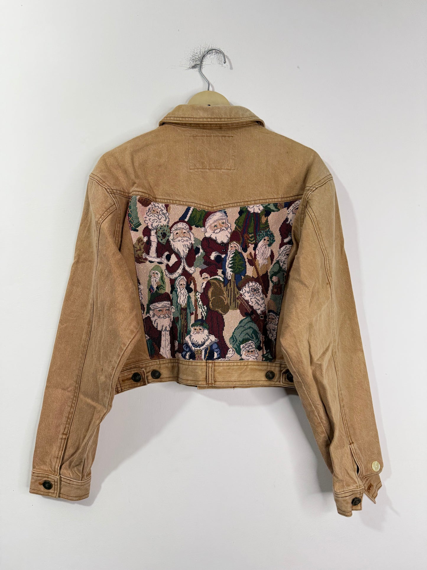 Customised tapestry patch Denim Jacket