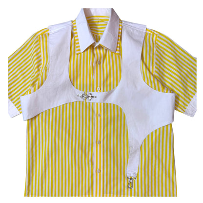 Yellow Cotton vest 100% Cotton Shirt