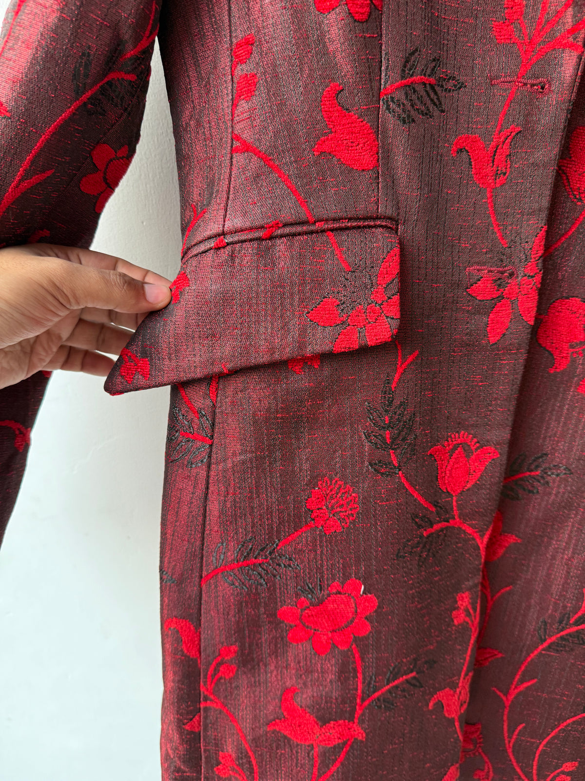 Long Jacquard vintage Jacket