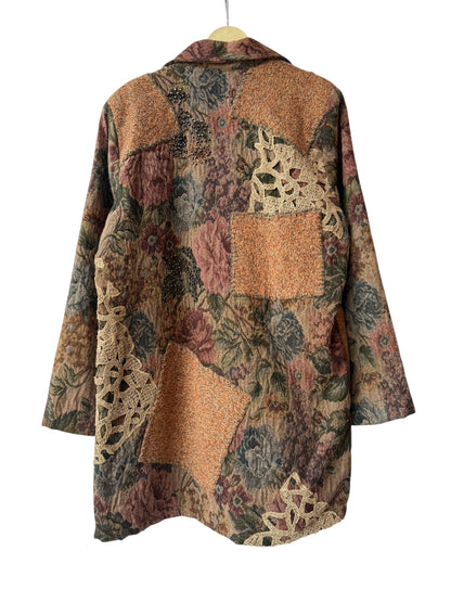 Long Jacquard vintage Jacket