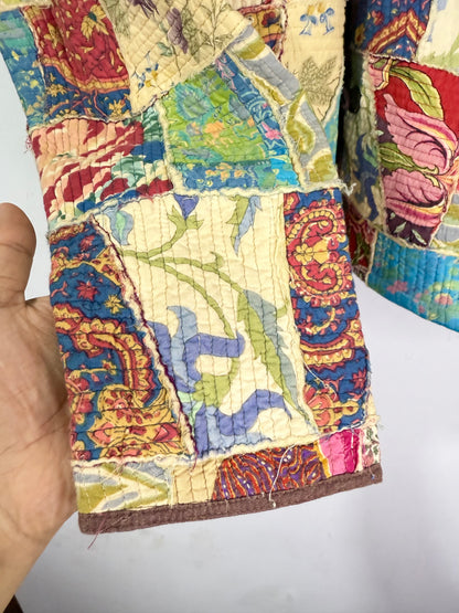 COTTON QUILTED PATCHWORK REVERSIBLE Vintage Jacket