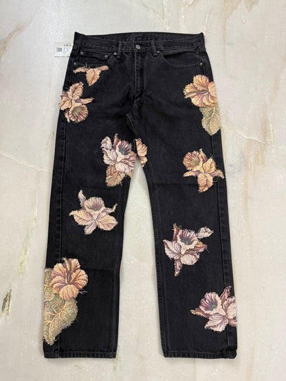 Levis Strauss & Co. tapestry patch handmade Jeans