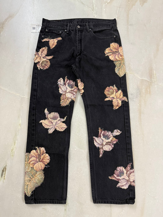 Levis Strauss & Co. tapestry patch handmade Jeans