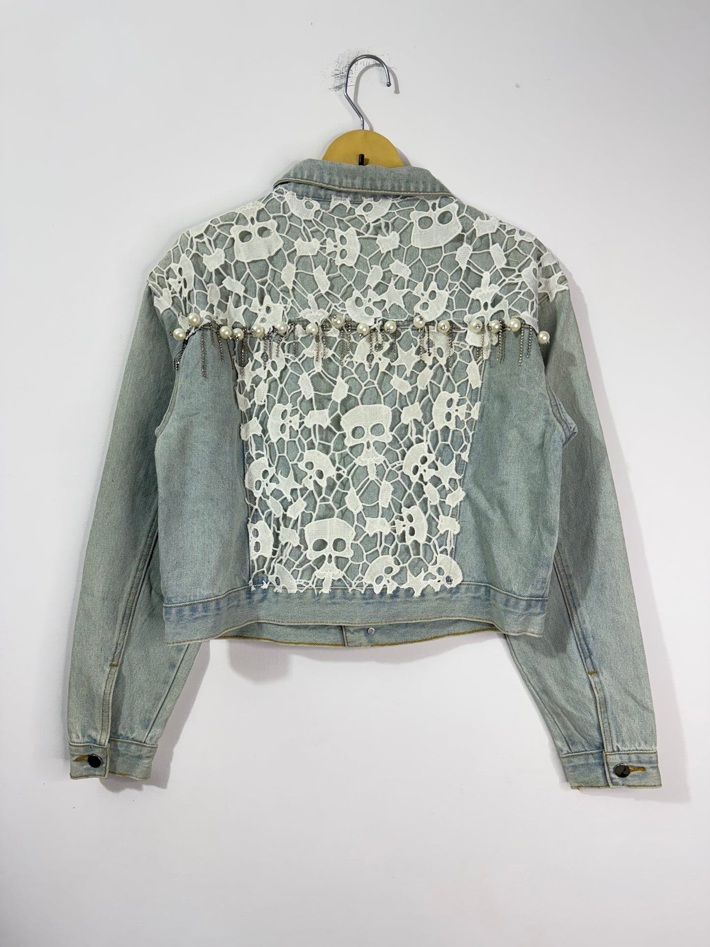 Customised net patch  Denim Jacket