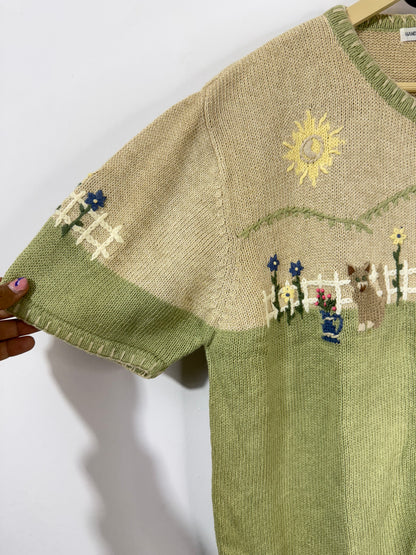 Hand embroidered Woolen Sweater