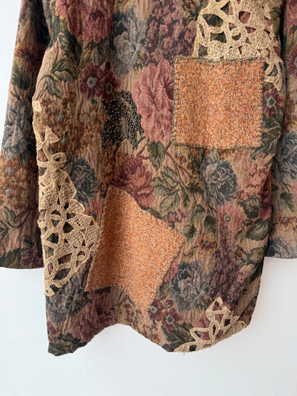 Long Jacquard vintage Jacket