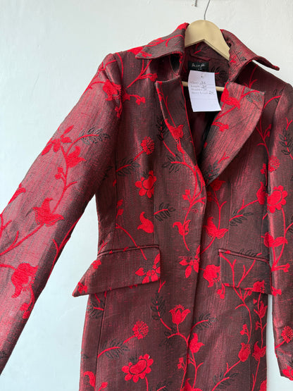 Long Jacquard vintage Jacket