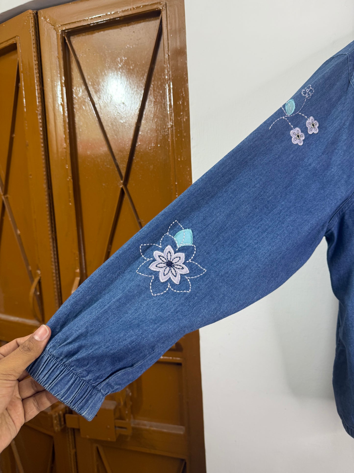 Alfred Benner Embroidered Denim Shirt