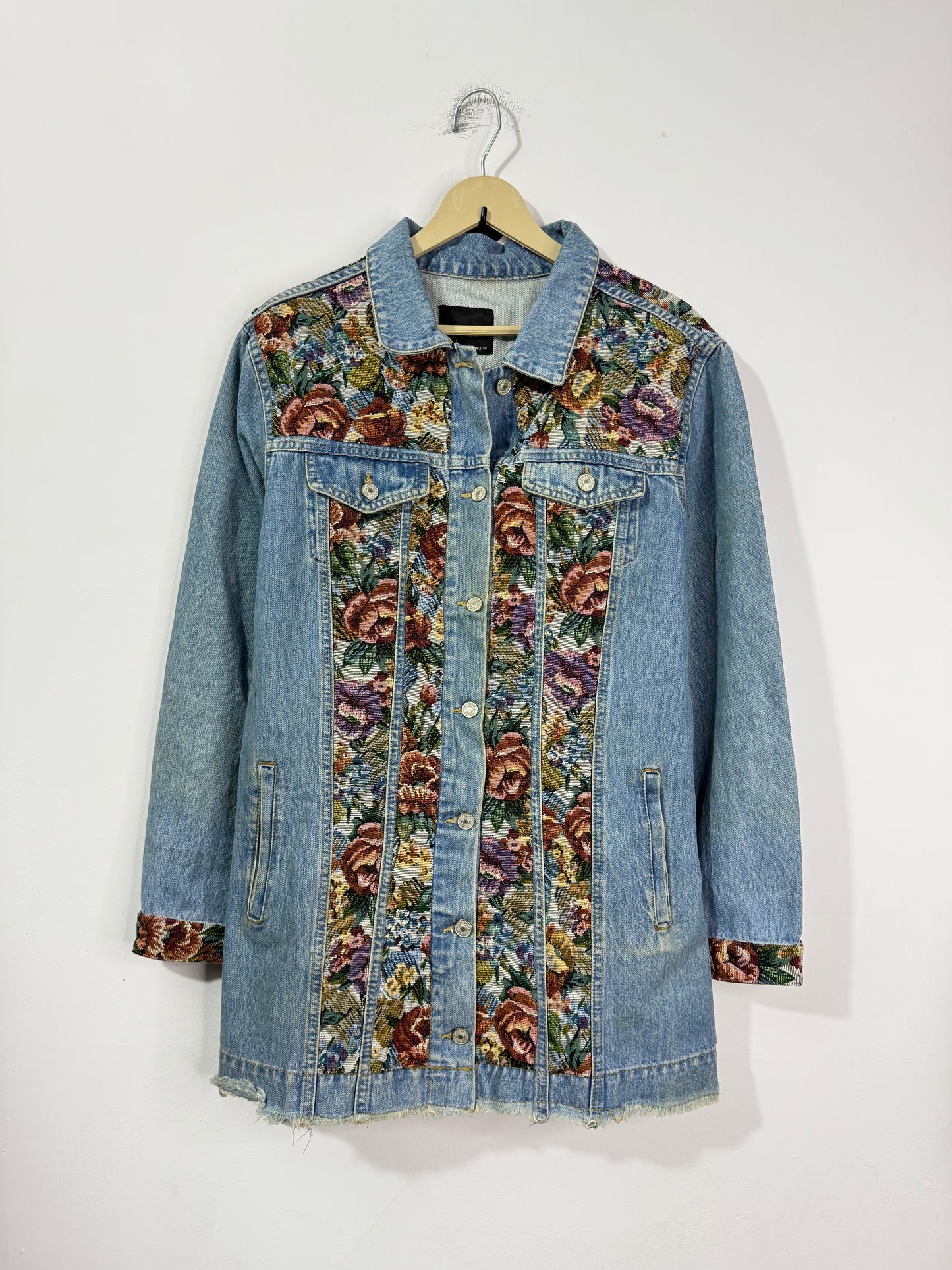 Customised tapestry patch Denim Jacket