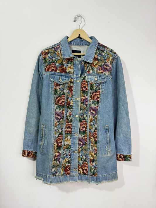 Customised tapestry patch Denim Jacket