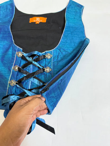 Blue Corset Top