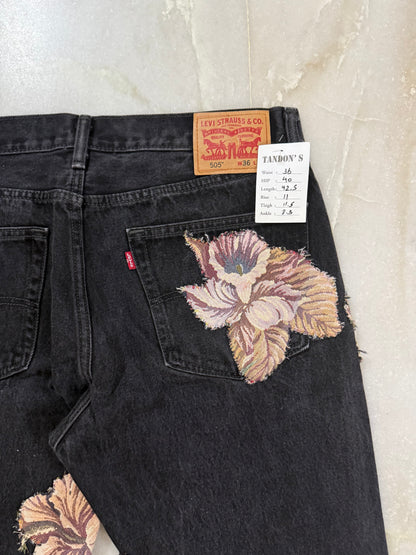 Levis Strauss & Co. tapestry patch handmade Jeans