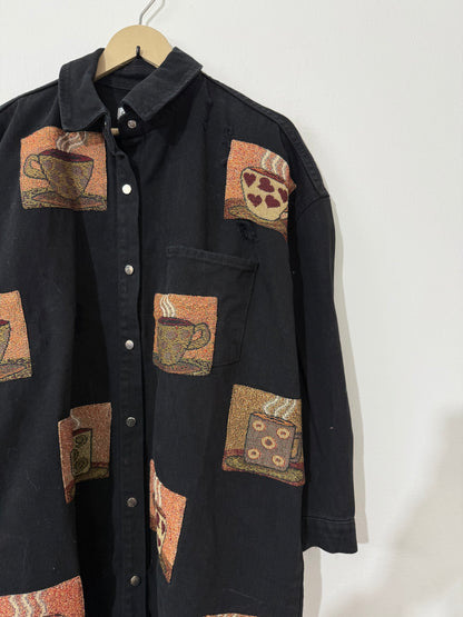 Customised Tapestry patch Denim Jacket