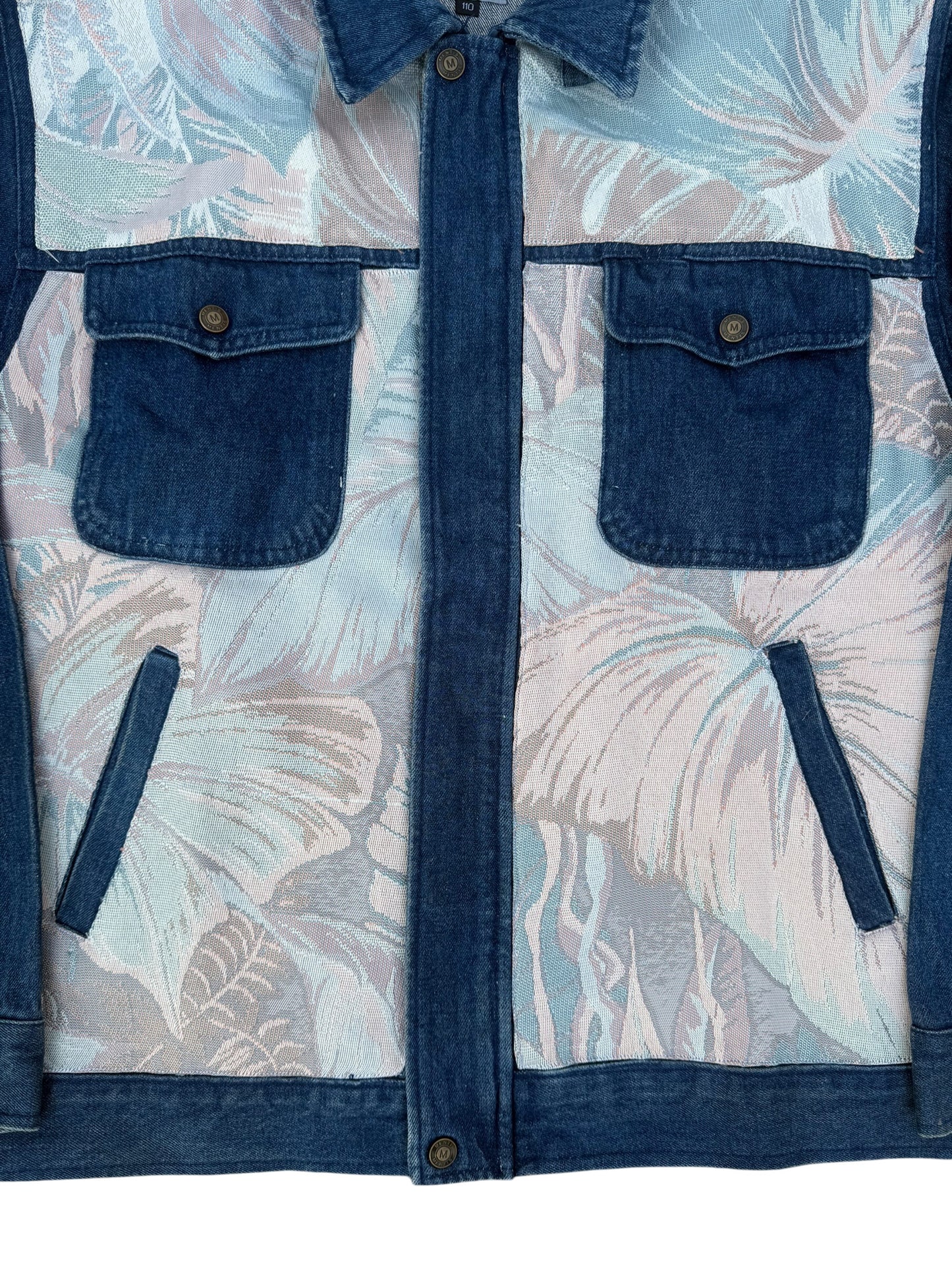 Upcycled Tapestry Denim Jacket
