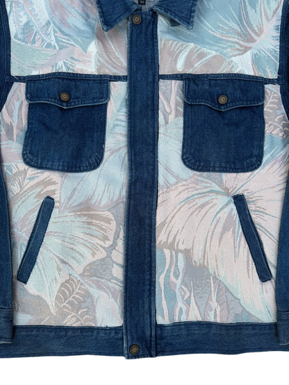 Upcycled Tapestry Denim Jacket