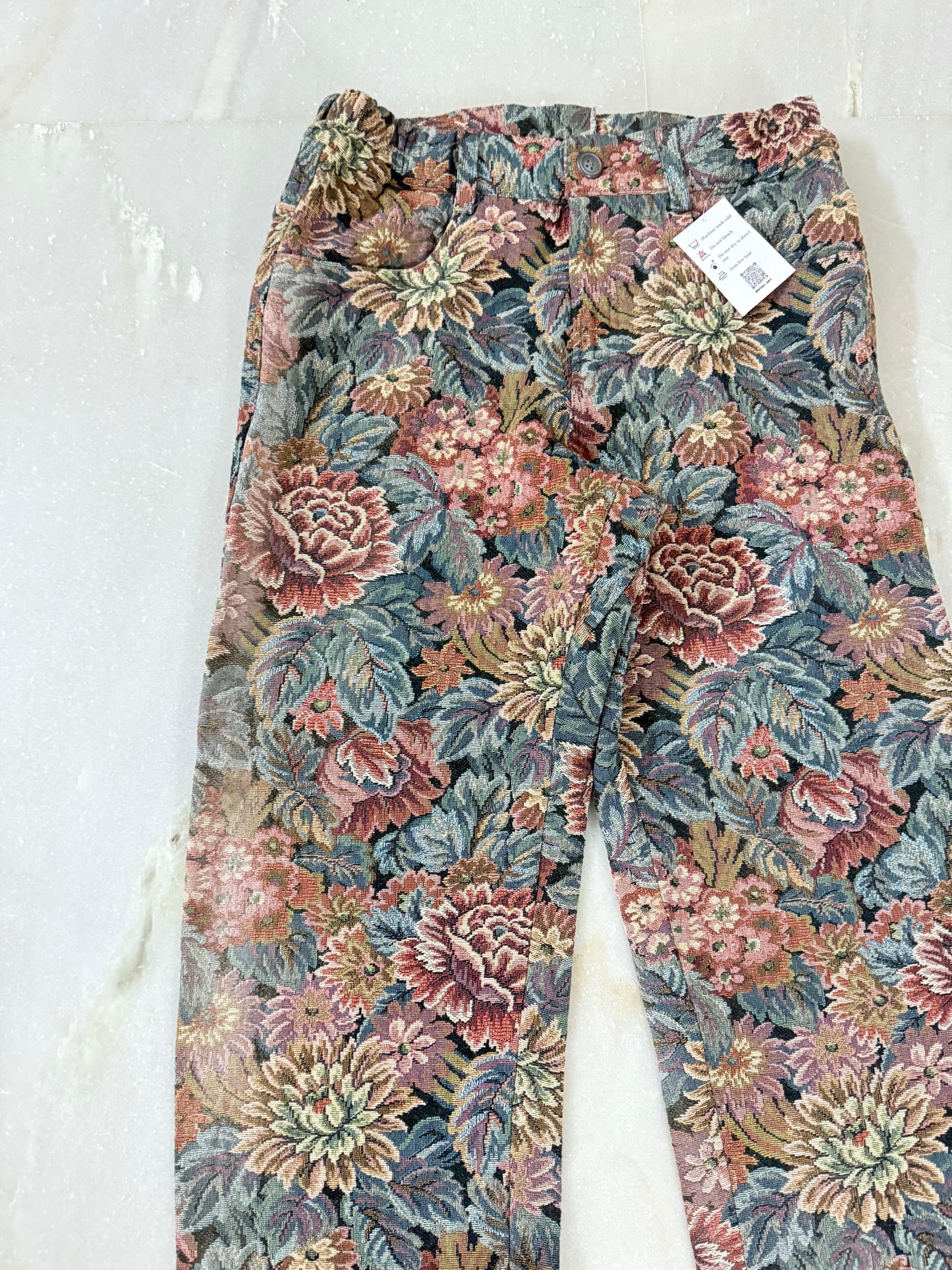 Handmade pants from vintage Italian curtain