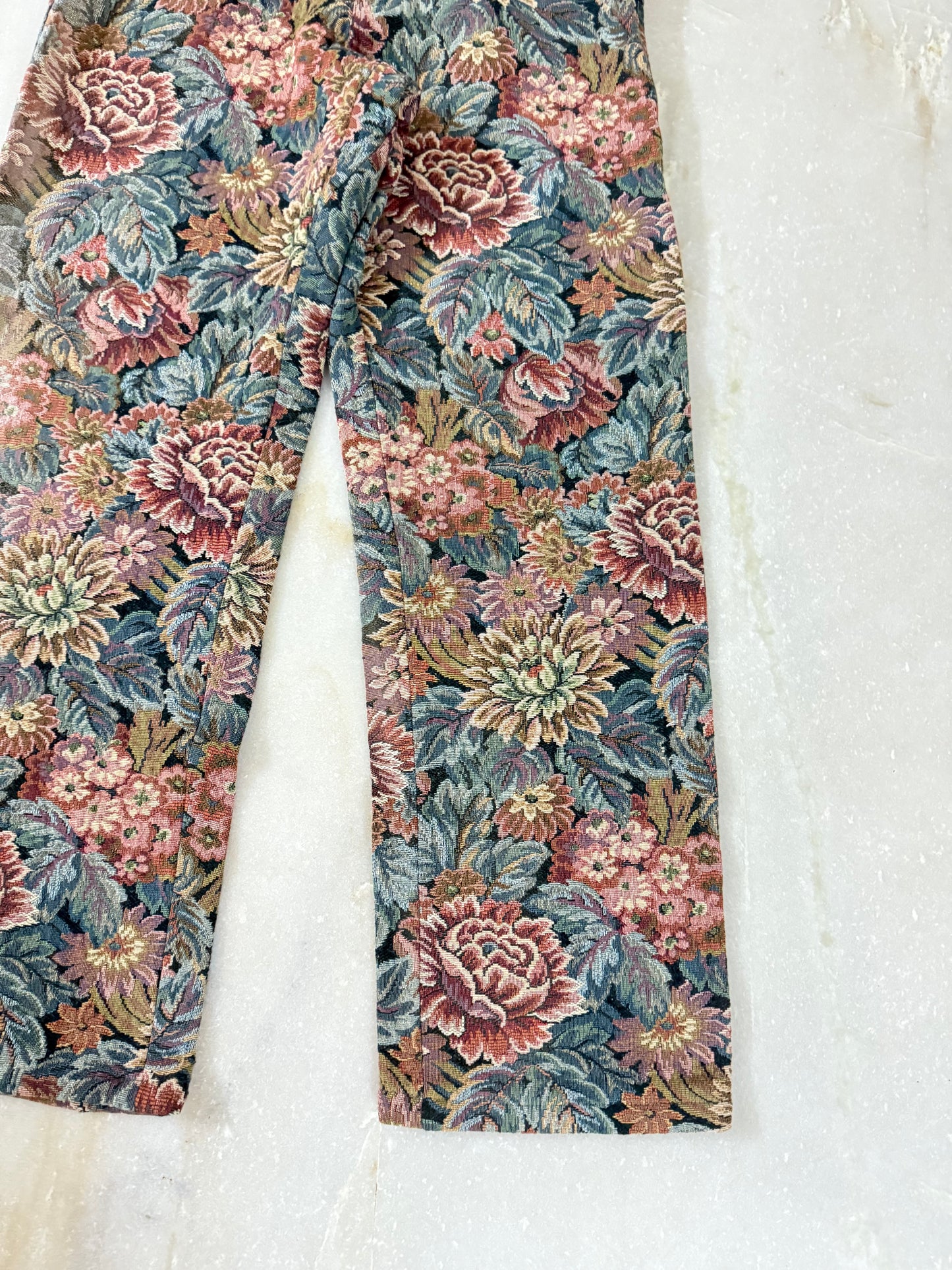 Handmade pants from vintage Italian curtain