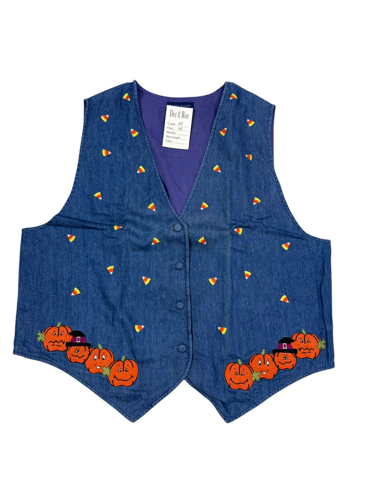 Karen Scott Denim Vest