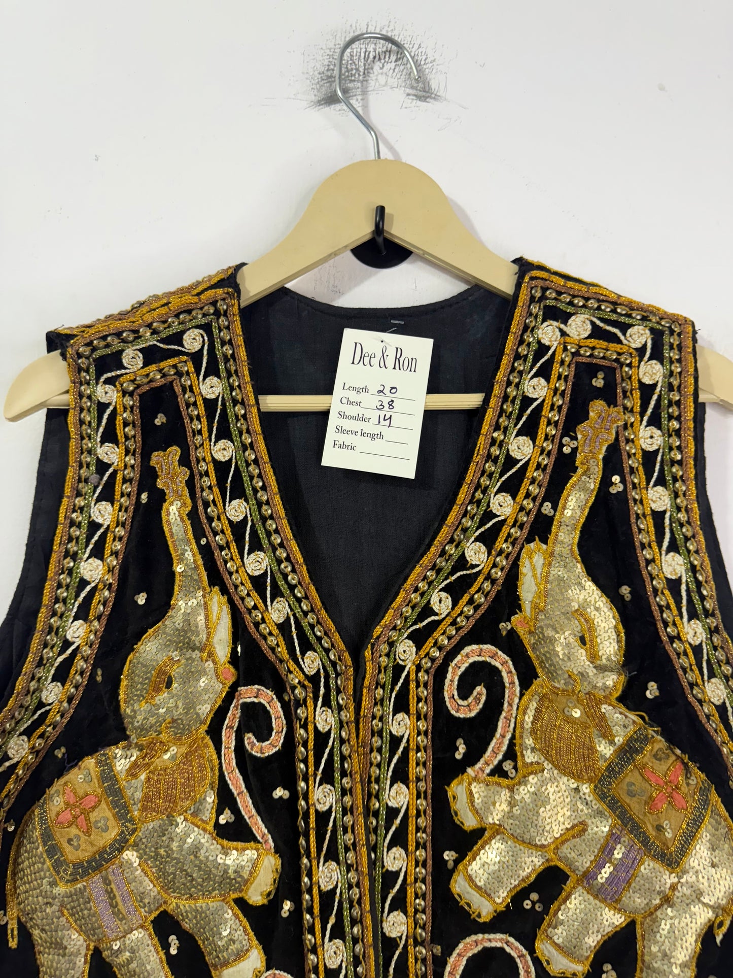 Embroidered Vintage Vest