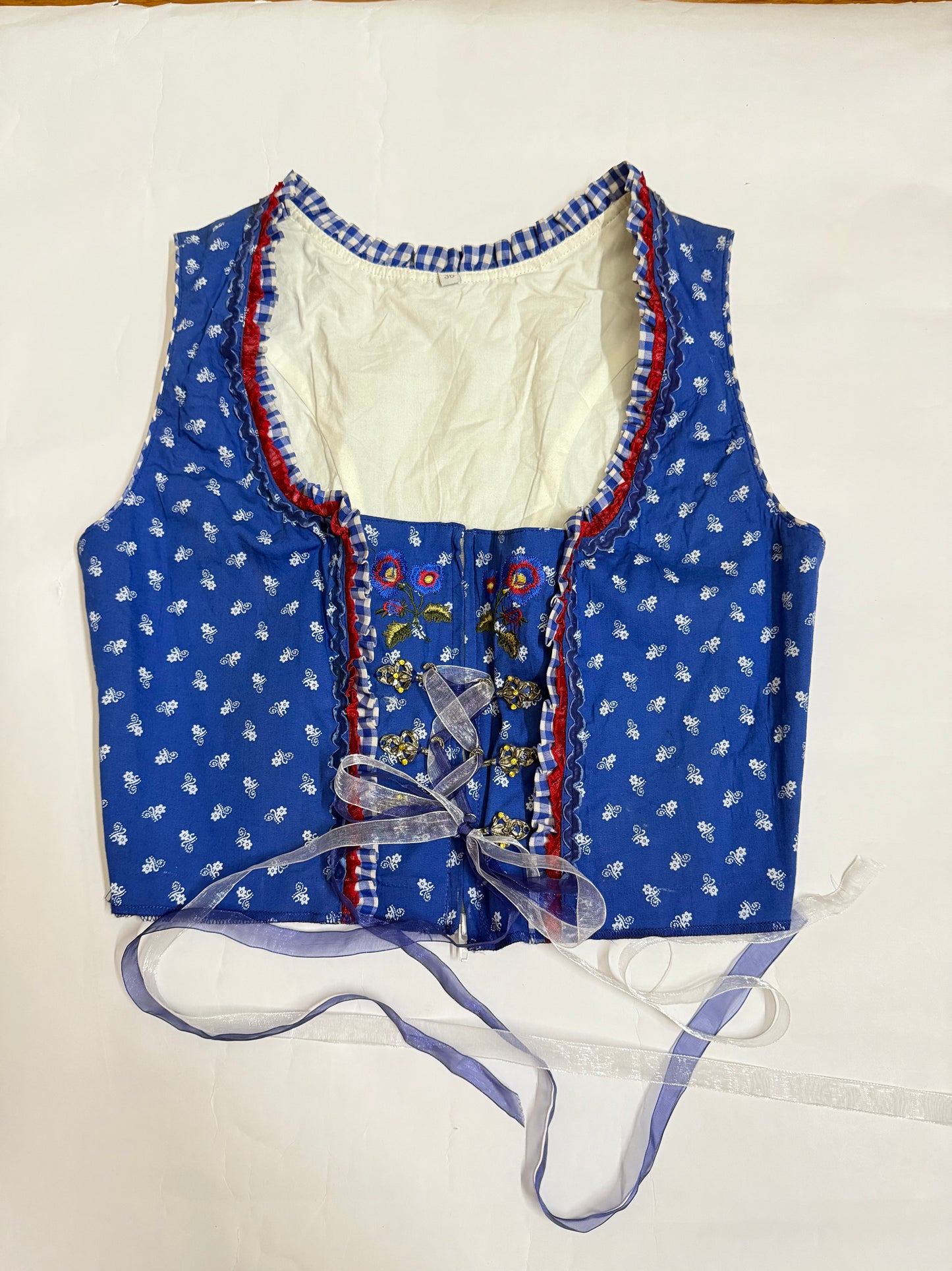 Royal Blue Corset Top