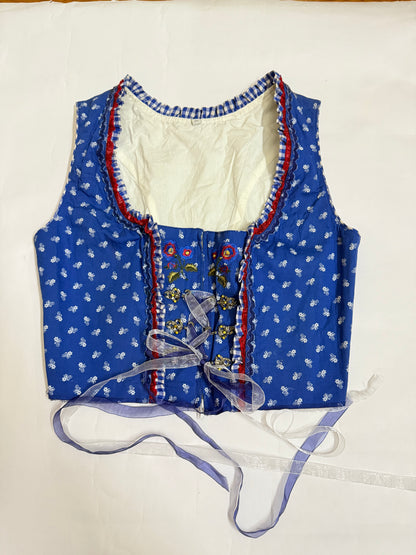 Royal Blue Corset Top