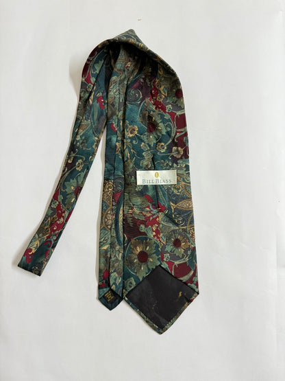 Sunflower Hand painted Vintage Silk Tie