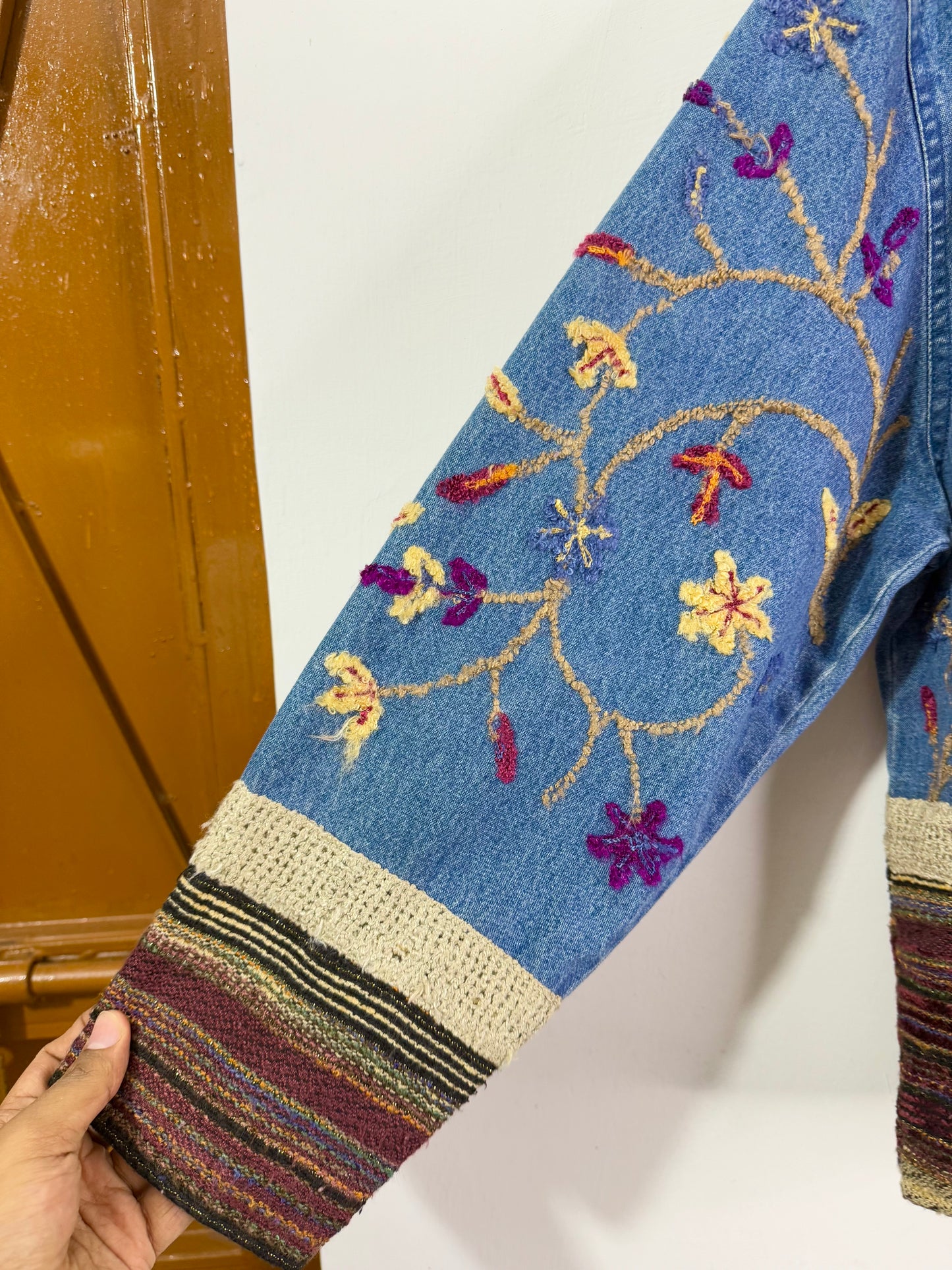 Denim Embroidered Vintage Jacket