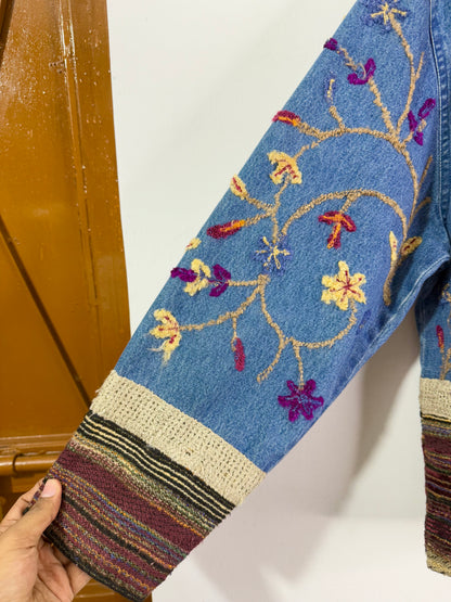 Denim Embroidered Vintage Jacket