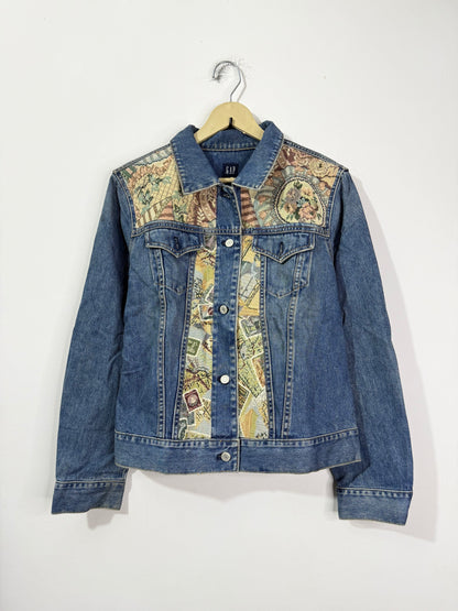 Customised tapestry patch Denim Jacket