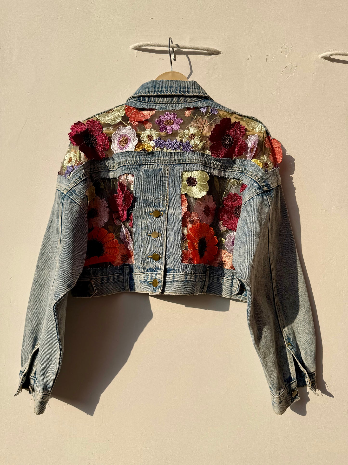 Cutwork patch Denim Jacket