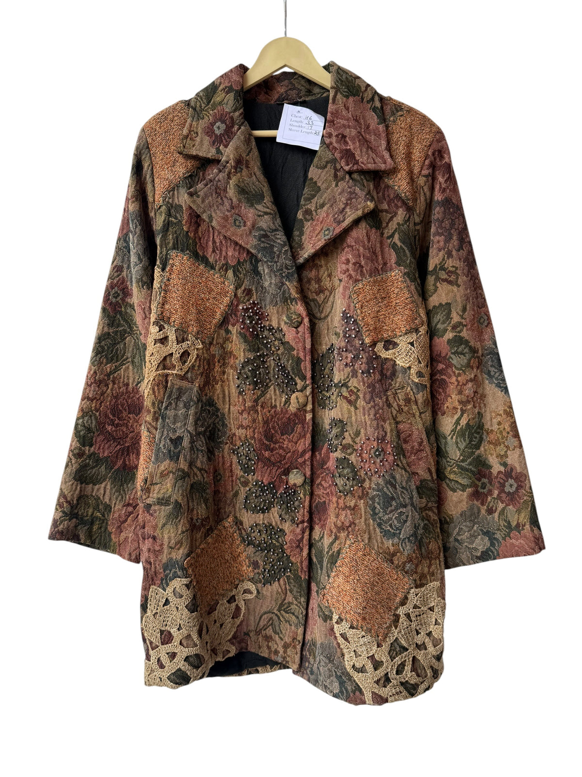 Long Jacquard vintage Jacket