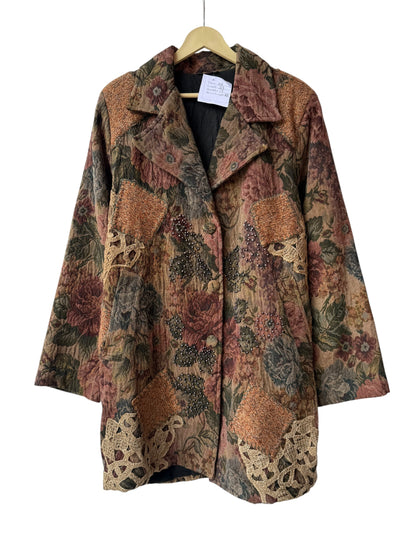 Long Jacquard vintage Jacket