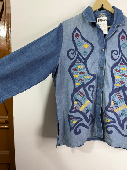 Renzi Embroidered Denim Shirt