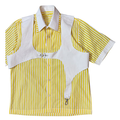 Yellow Cotton vest 100% Cotton Shirt
