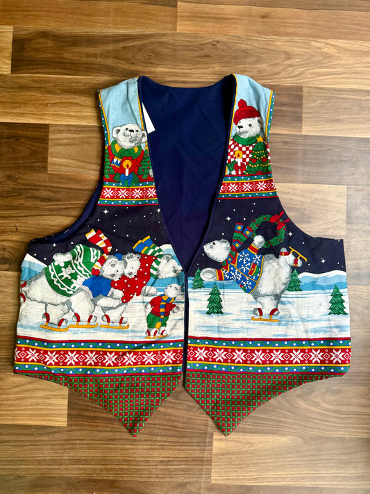 Christmas Print vest