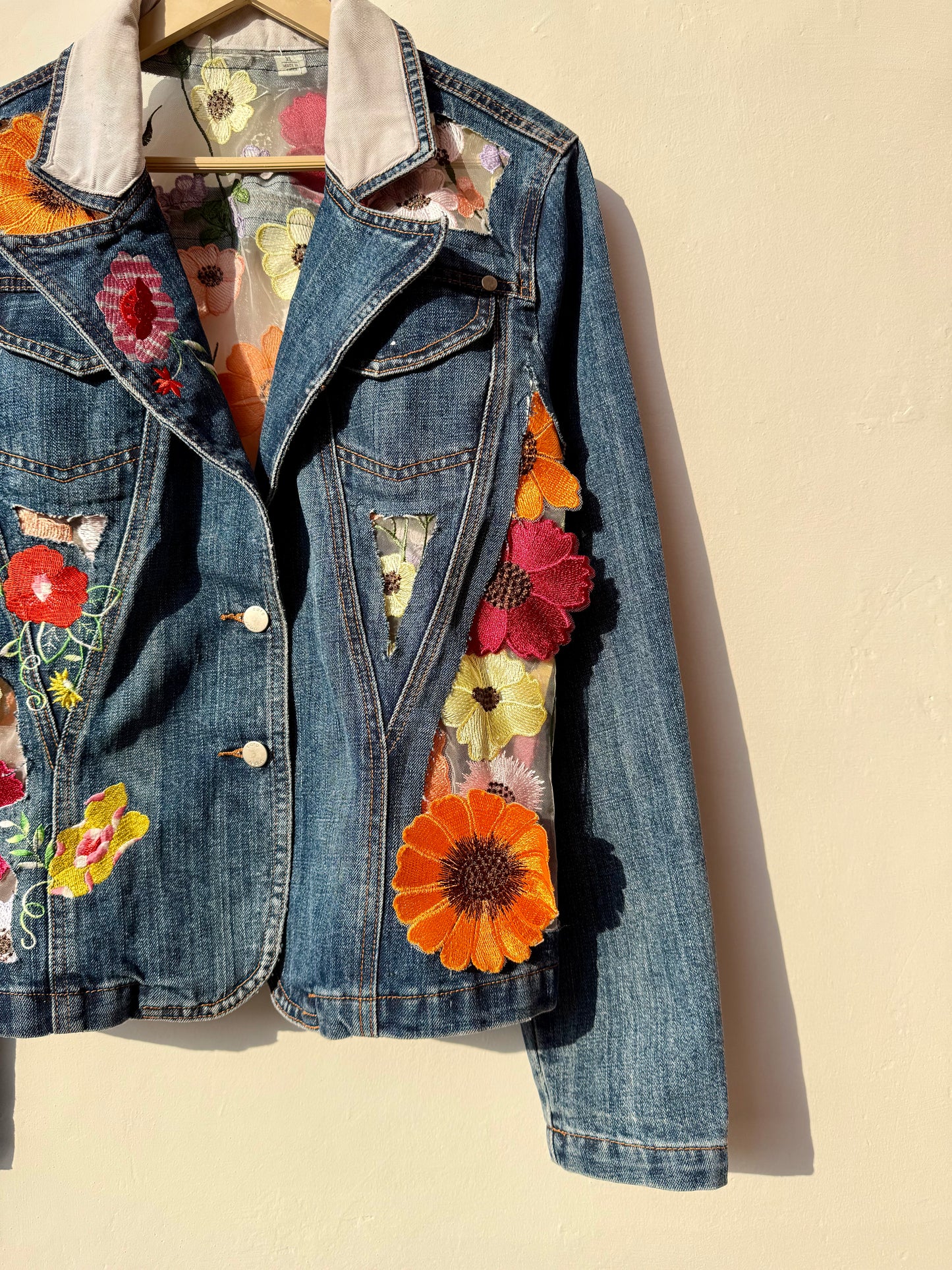 Customised cutwork Denim Jacket