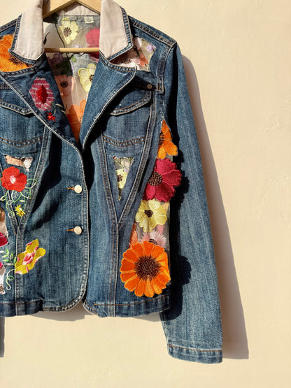 Customised cutwork Denim Jacket