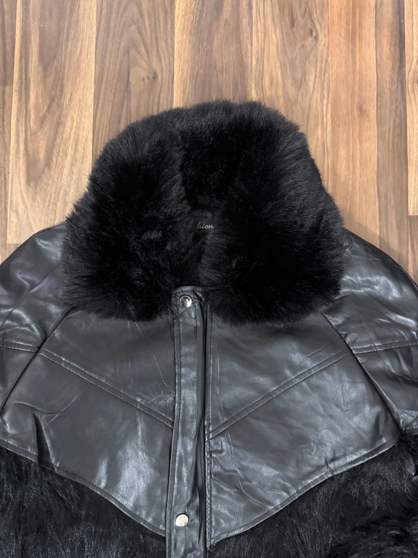 Fashion Leather Fur Jacket