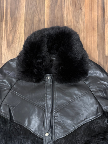 Fashion Leather Fur Jacket