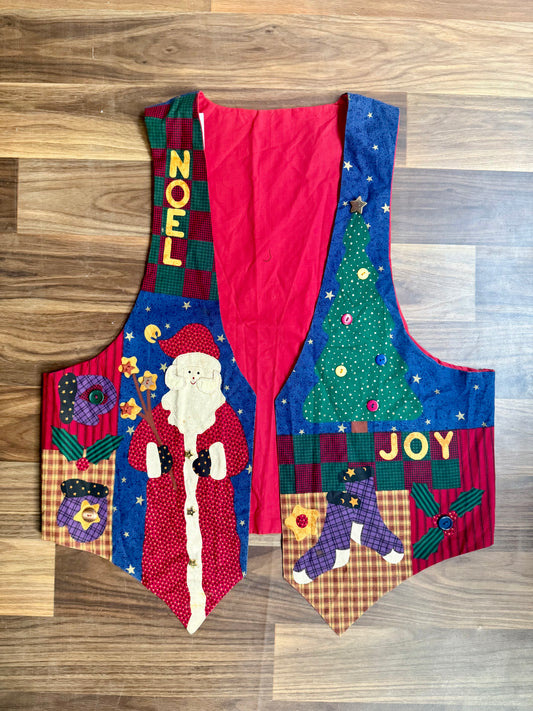 Christmas Embroidered vest