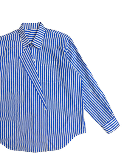Blue Overlap 100% Cotton Shirt